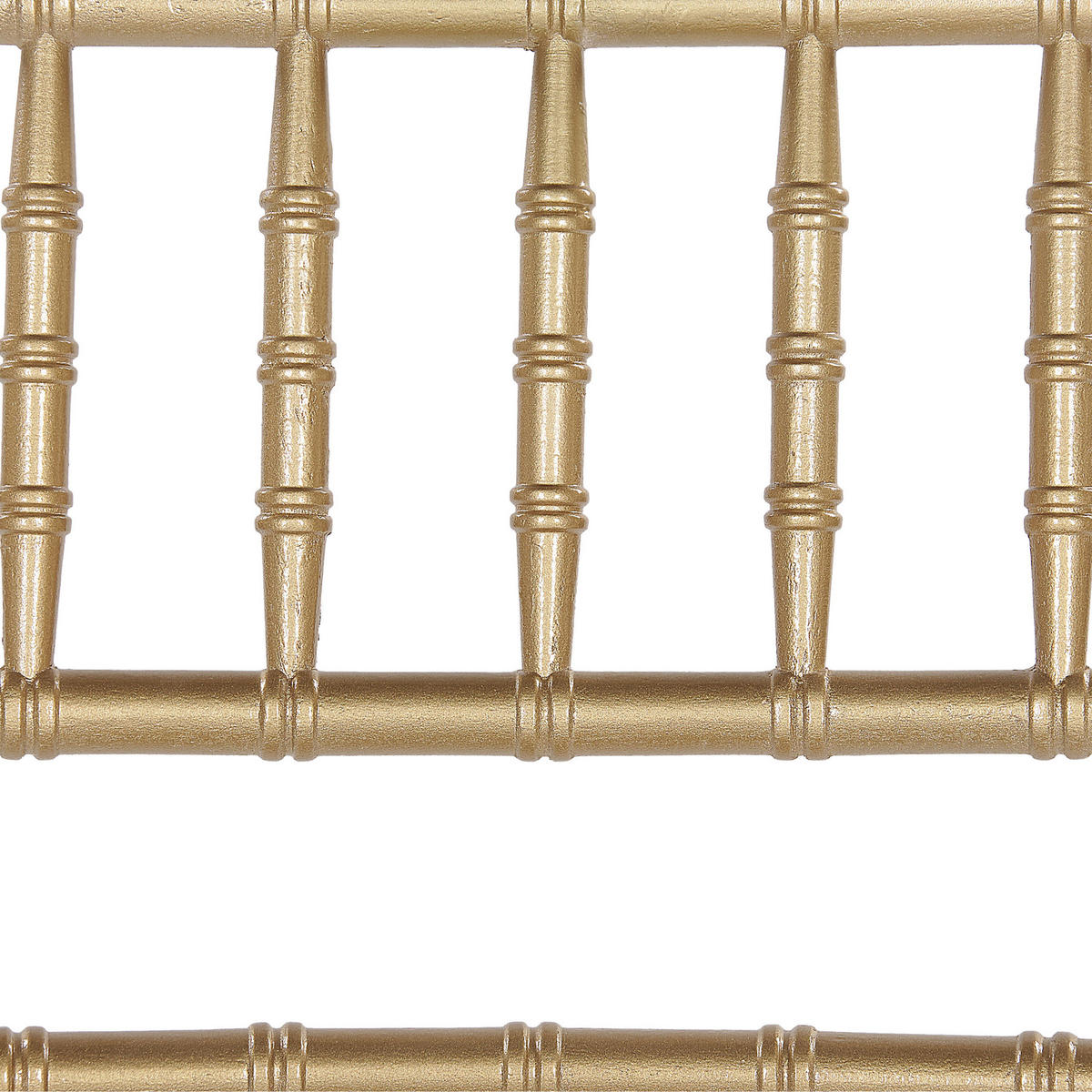 ESSZIMMERSTUHL 4er-Set Massivholz Gold Machias - Goldfarben, Holz (39/85/40cm) - Beliani