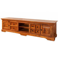 TV-BOARD Akazie 220x50x55 honig lackiert OXFORD #0341 - Braun, Holz (220/55/50cm) - Massivmoebel24