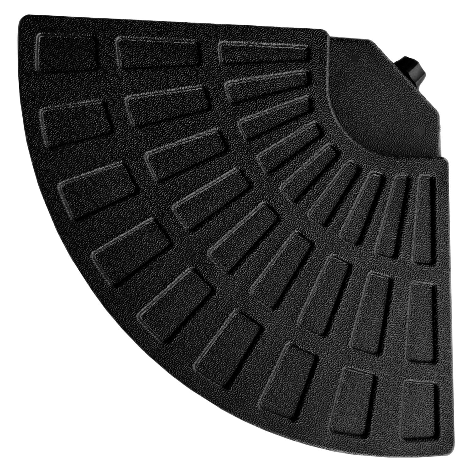 FLIESEN Saint Malo 4er-Set - Schwarz, Kunststoff (98/98cm) - Happy Garden