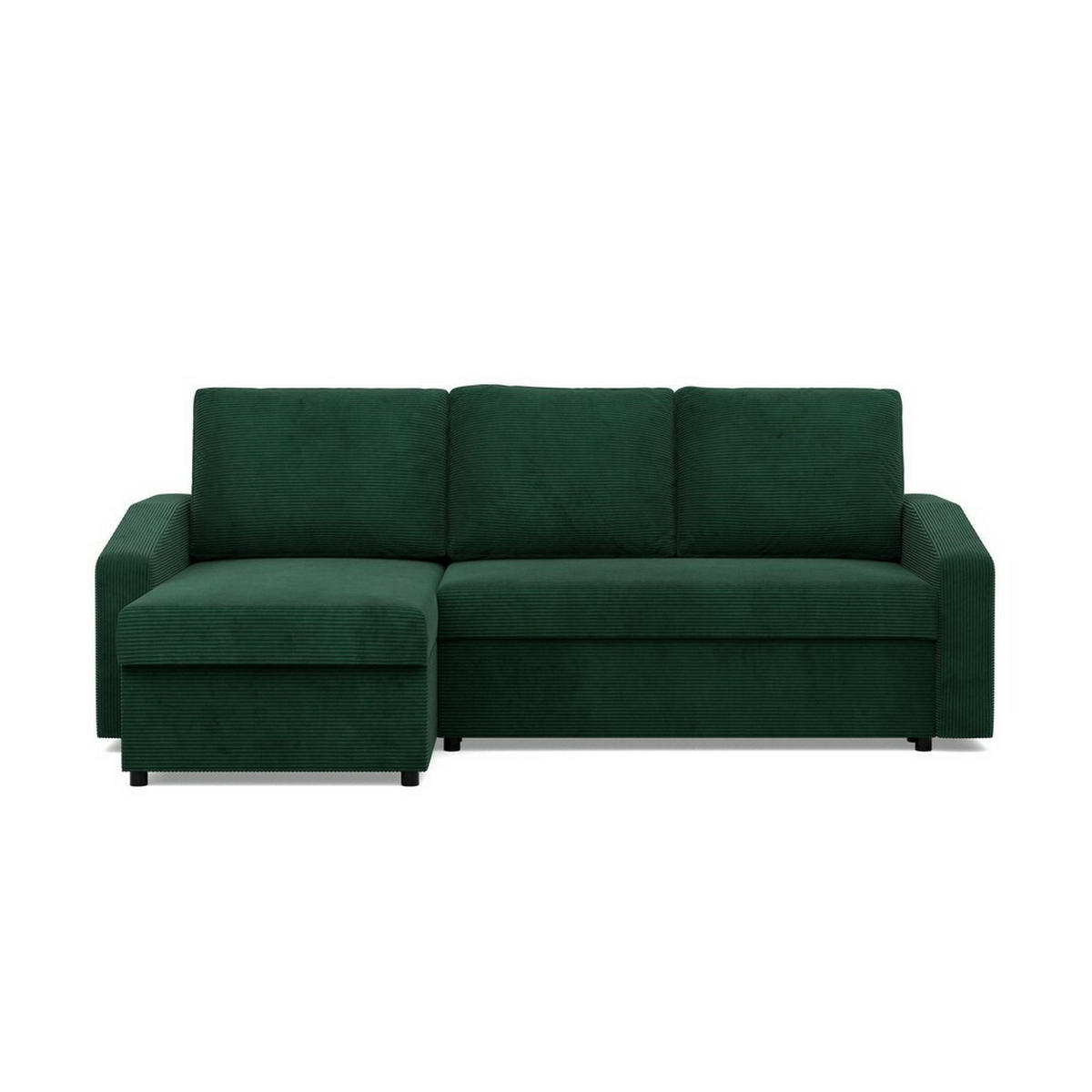 ECKSOFA Neo mit abgeschrägter Armlehnen grün - Grün, Textil (231/140cm) - SIMKAM Furniture