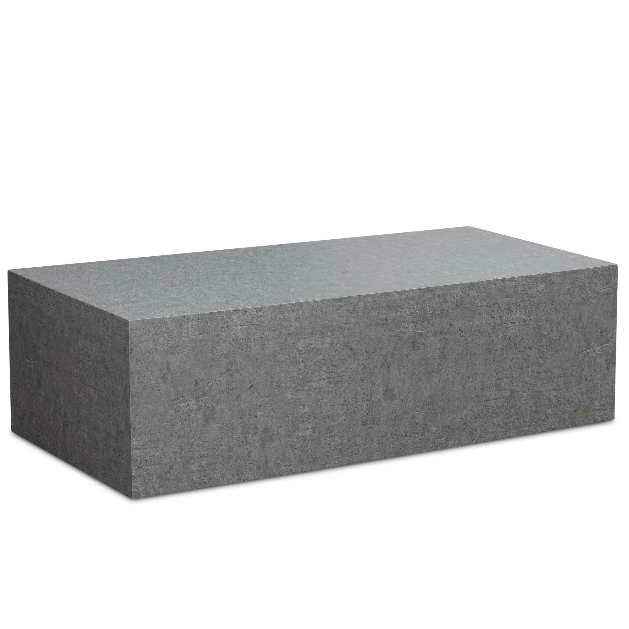 COUCHTISCH Würfelform in Beton-Optik – minimalistisches Design, Grau 100x50x30 cm - Grau, Holzwerkstoff (50/100/30cm) - KADIMA DESIGN
