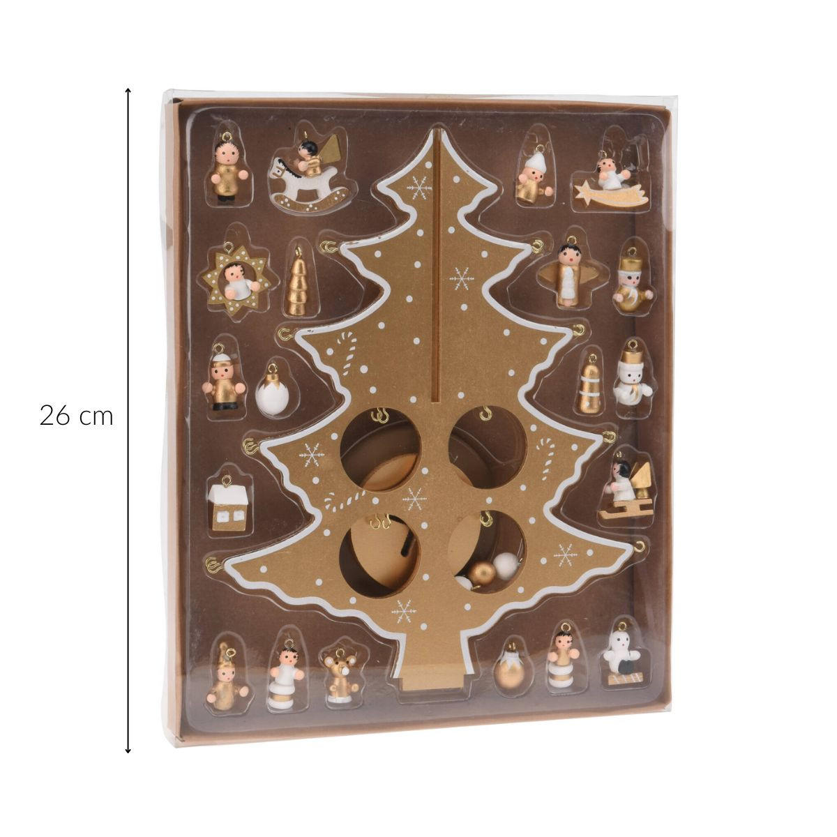 WEIHNACHTSBAUM Holzdekoration 26 cm - Braun, Holzwerkstoff (24.5/29cm) - Home Styling Collection
