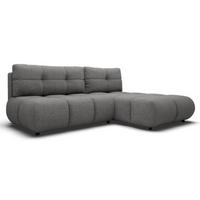 ECKSOFA Grau MILA Ausziehbar Rechts - Grau, Textil (177/230cm) - Sepro Meble
