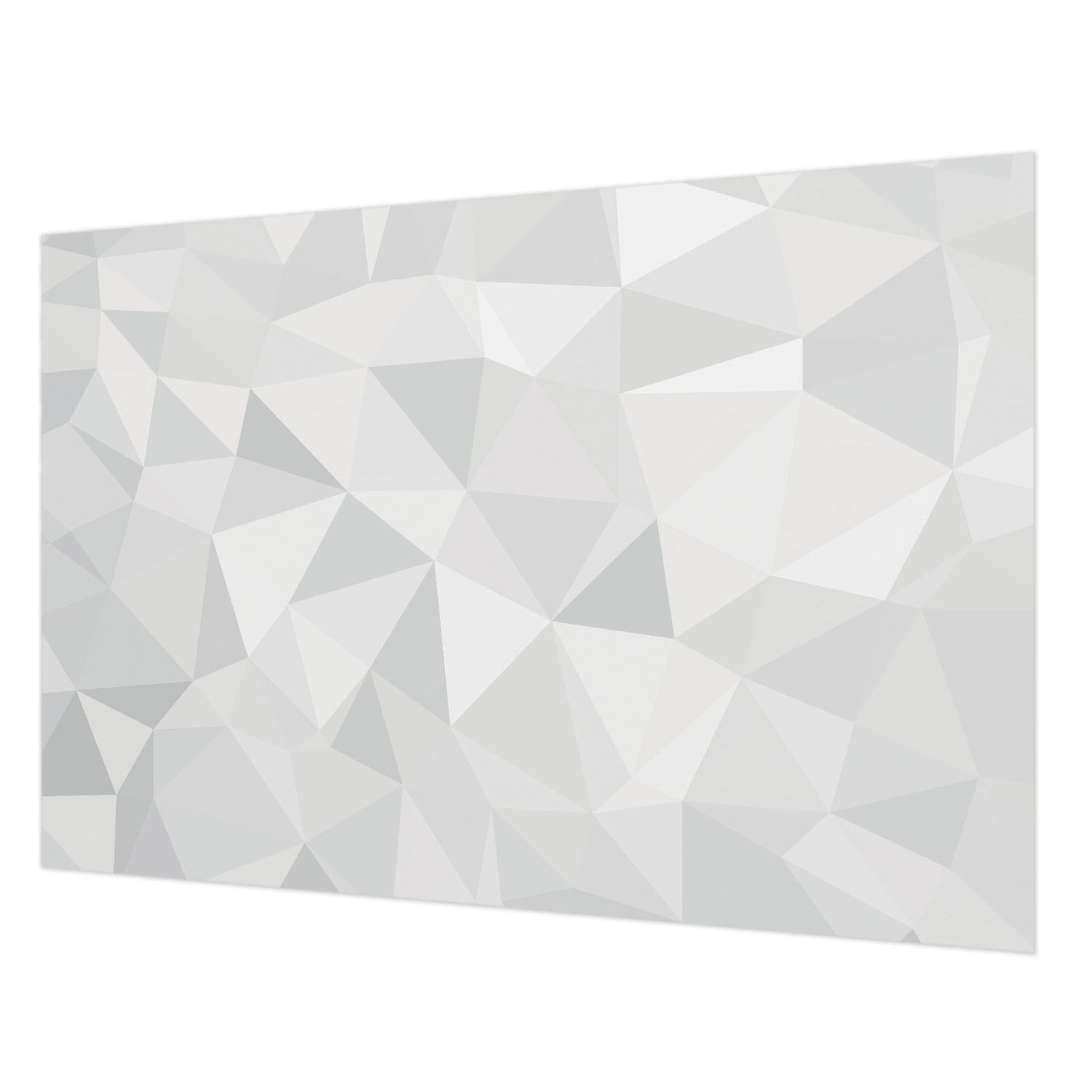 FOTOTAPETE 152x104 cm - Dreieckiges Mosaik - Weiß, Textil (152/104cm) - Wallfluent