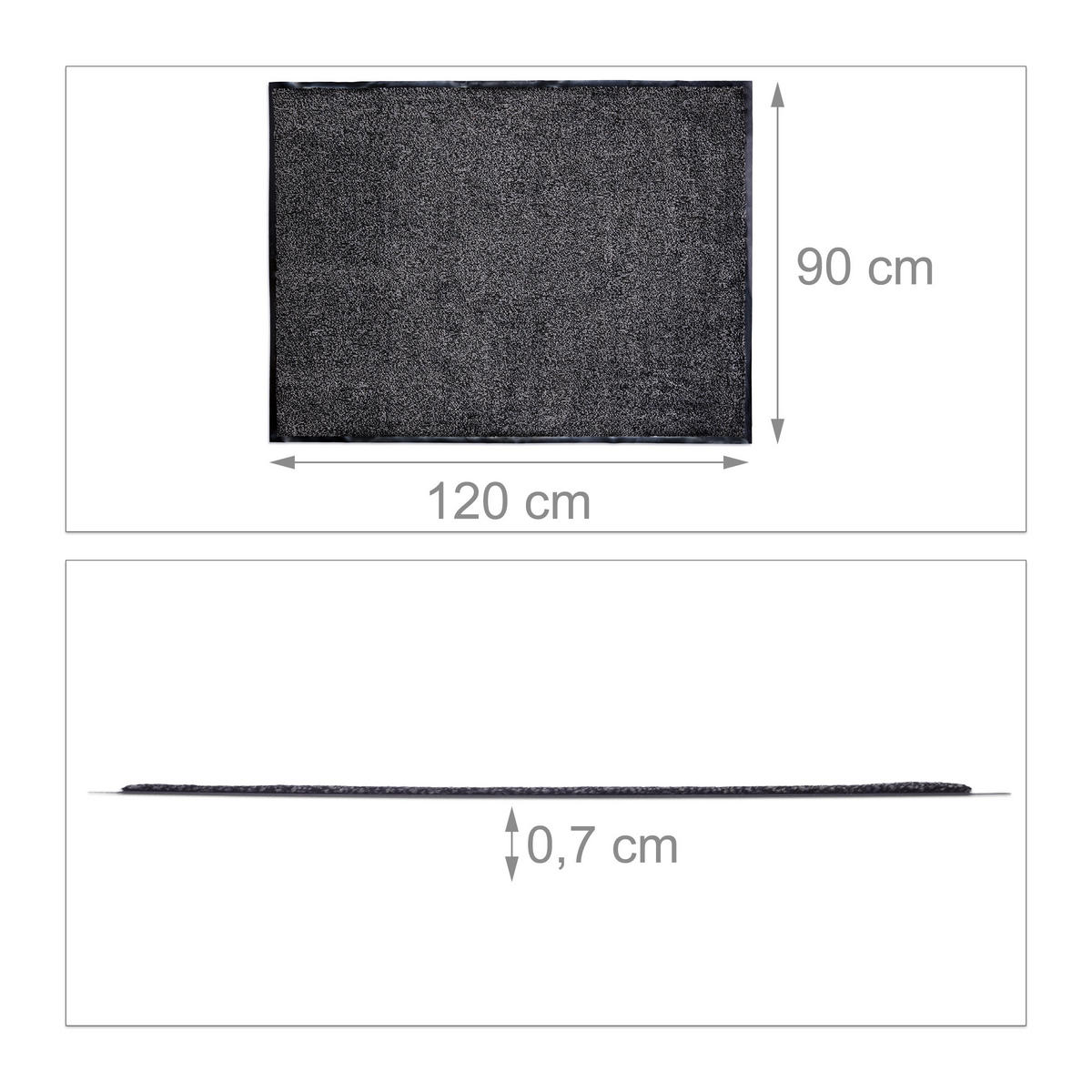 SCHMUTZFANGMATTE - Multicolor, Kunststoff (120/90cm) - Relaxdays