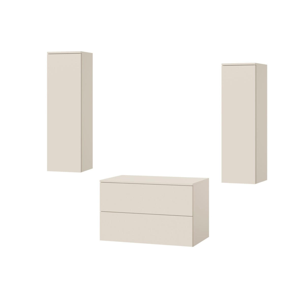 mzm24 Badmöbel-Set Beige 120x160x45 cm