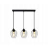 PENDELLEUCHTE Hegel - Transparent/Schwarz, Glas/Metall (15/55/80cm) - kiki design