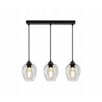 PENDELLEUCHTE Hegel - Transparent/Schwarz, Glas/Metall (15/55/80cm) - kiki design