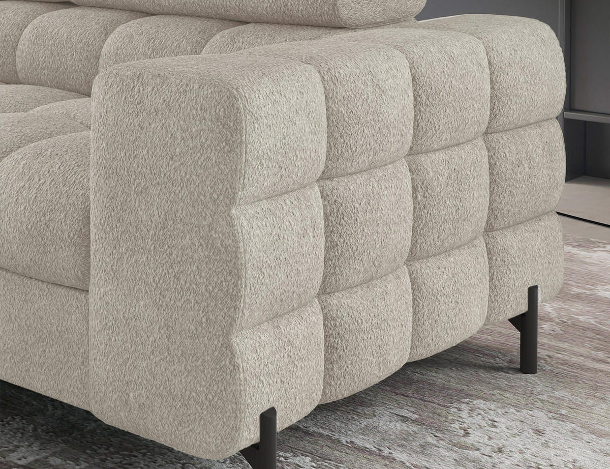 ECKSOFA Ferrucio L - Creme (Royal 18) - Creme, Holzwerkstoff (276/200cm) - Möblo