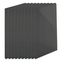 DVOJSTĚNNÉ desky - antracitová, plast (60.5/121/0.4cm) - Relaxdays
