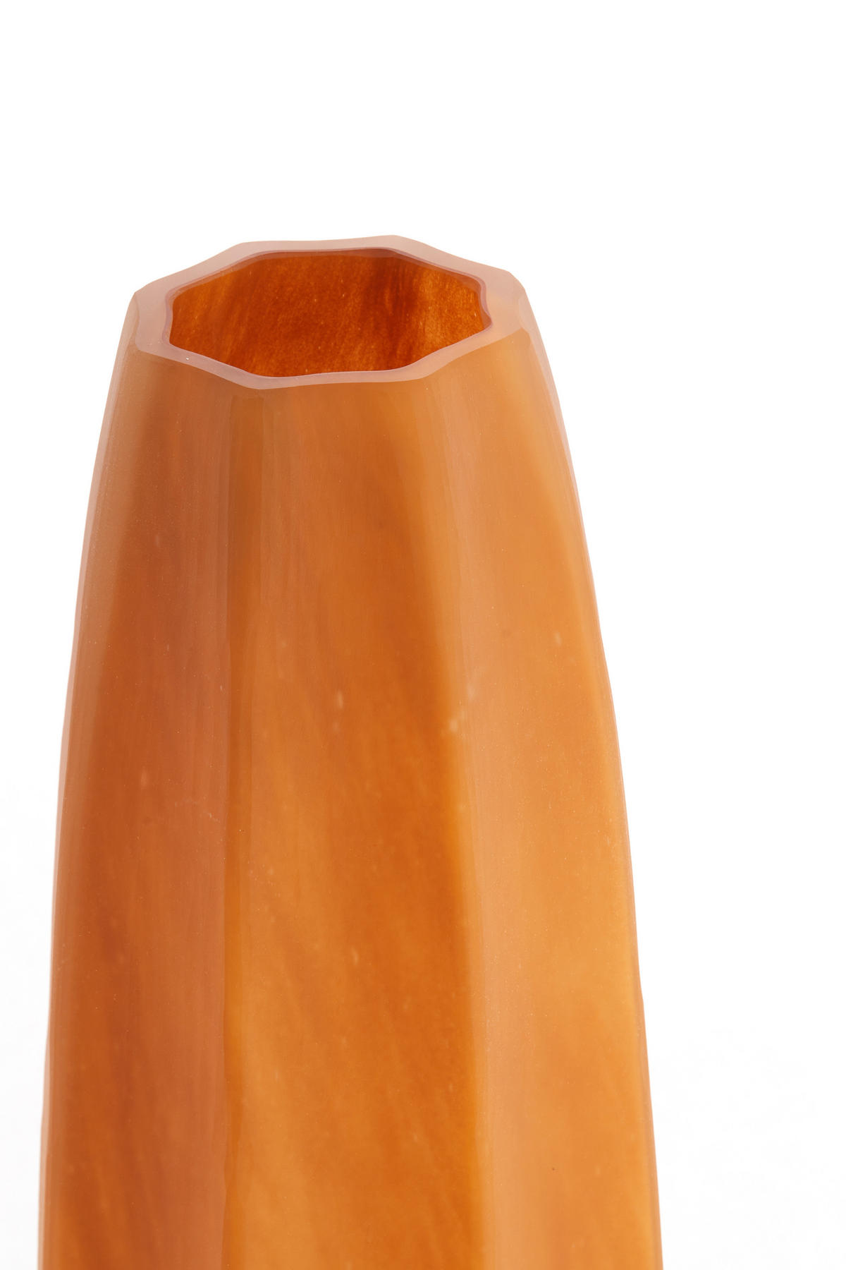 VAZE Bradley Braun 17/17/60 cm - Braun, Glas (60cm) - Light & Living