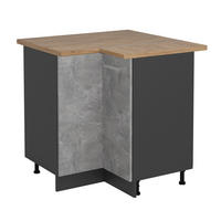 Anthrazit/Grau, Holzwerkstoff (75.6/81.6/60cm) - Vicco