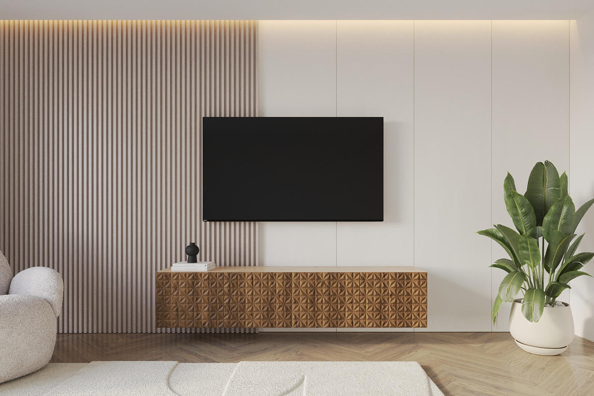 LOWBOARD VIRA-W 2x100x40x41 cm - Artisan / Katania - Eiche Wotan, Holzwerkstoff (200/40/41cm) - ALTDECOR