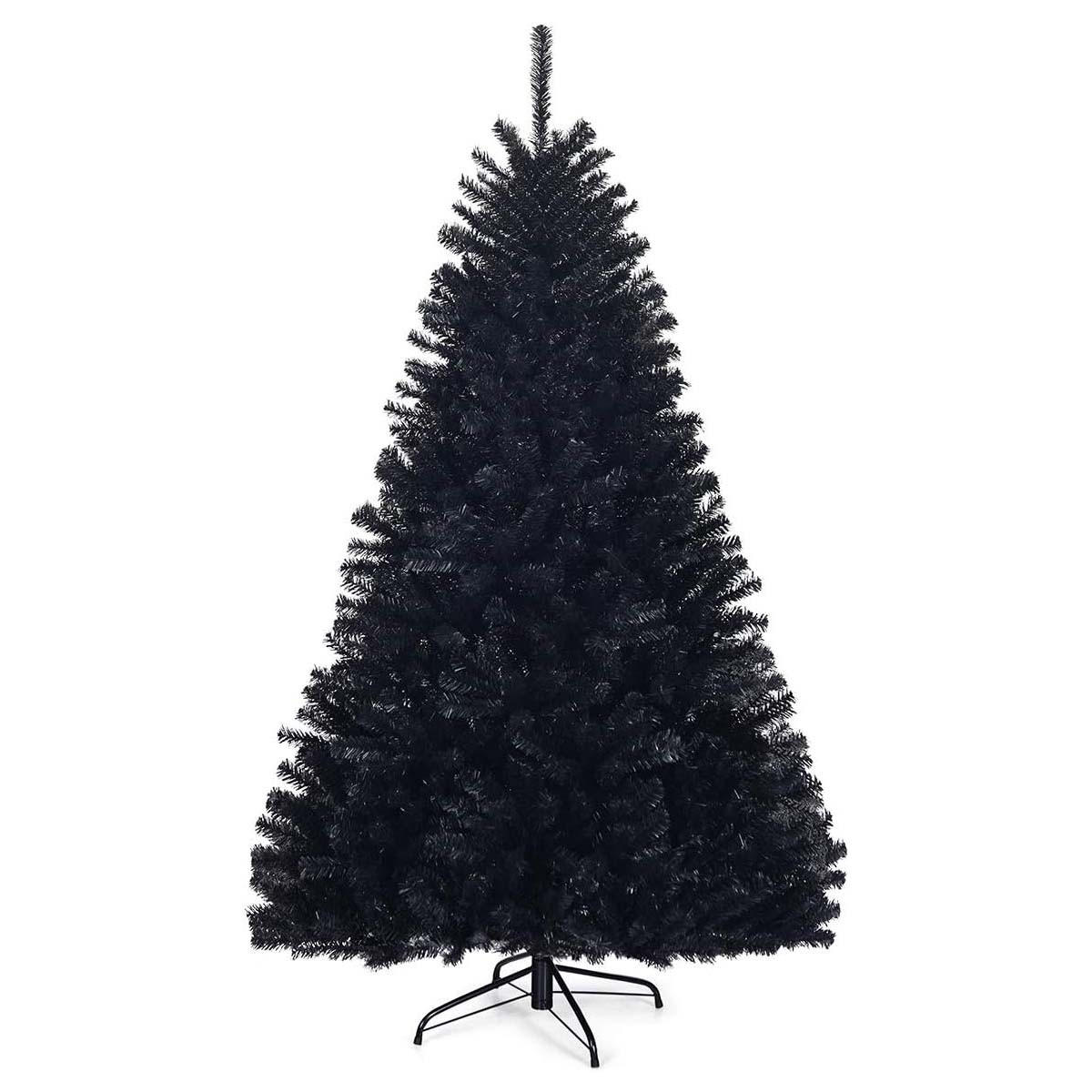 WEIHNACHTSBAUM Schwarz - Schwarz, Kunststoff (180cm) - COSTWAY
