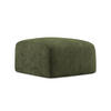 POUF Chenille Stoff Grün - Schwarz/Olivgrün, Holzwerkstoff/Kunststoff (65/40/65cm) - Makamii