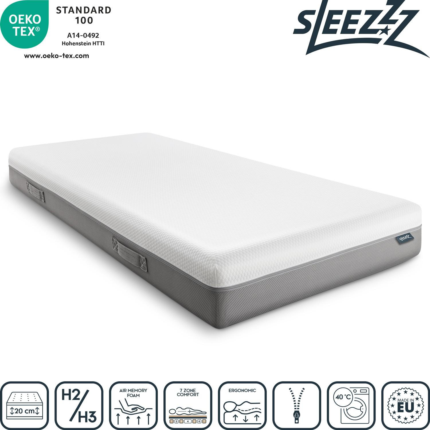 VISCOMATRATZE Premium 100x200 cm - Weiß, Textil (100/200cm) - Sleezzz
