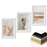 WANDBILDER 3er-Set - 20x30 cm Weißer Rahmen - Rustikale Boho-Blumenmotive - Weiß, Kunststoff (20/30cm) - ArtPrintCave