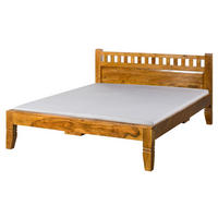 HOLZBETT Akazie 160x200x90 honig lackiert OXFORD #222 - Braun, Holz (160/200cm) - Massivmoebel24