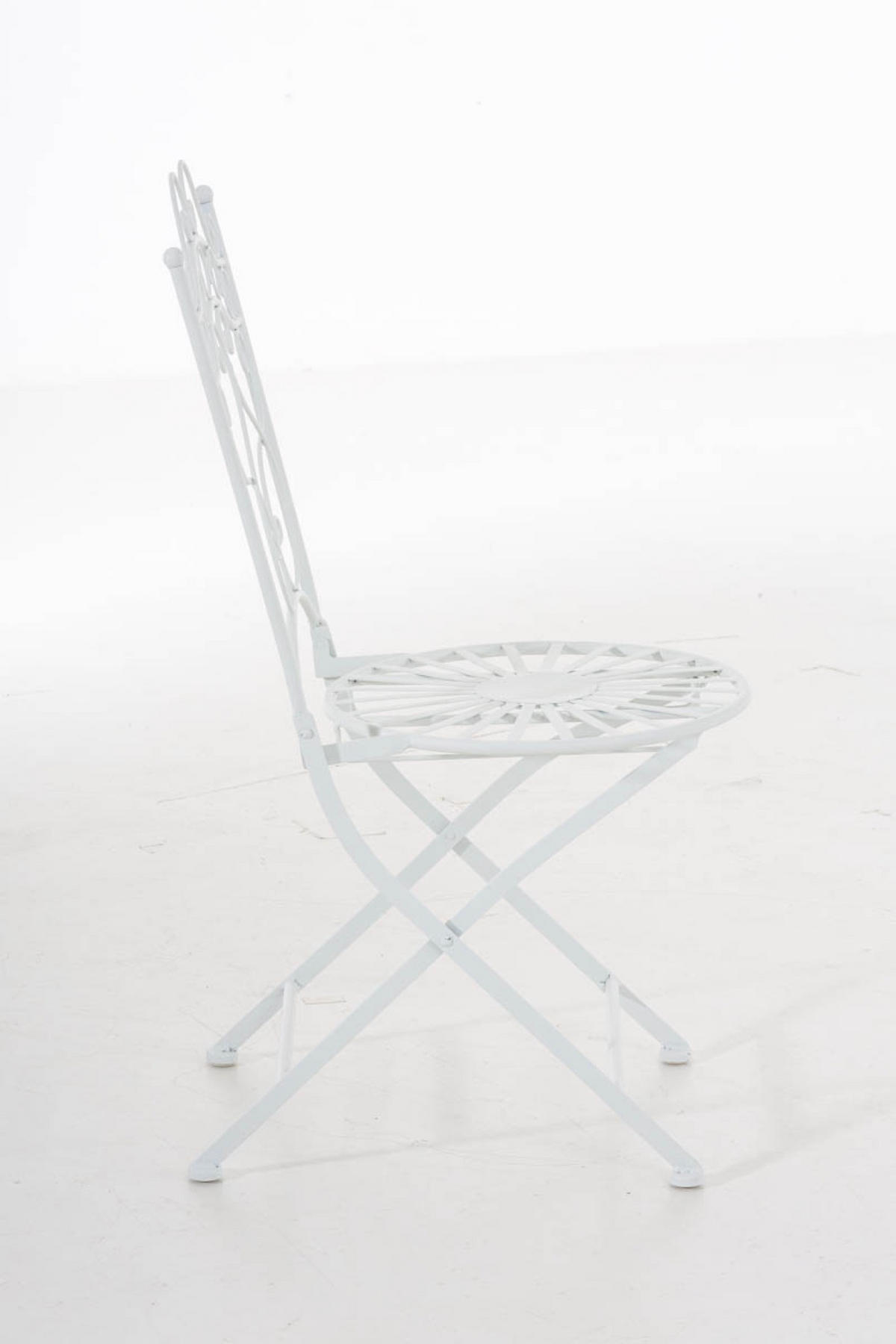 GARTENSTUHL Indi weiß - Weiß, Metall (40/92/50cm) - TPFGarden