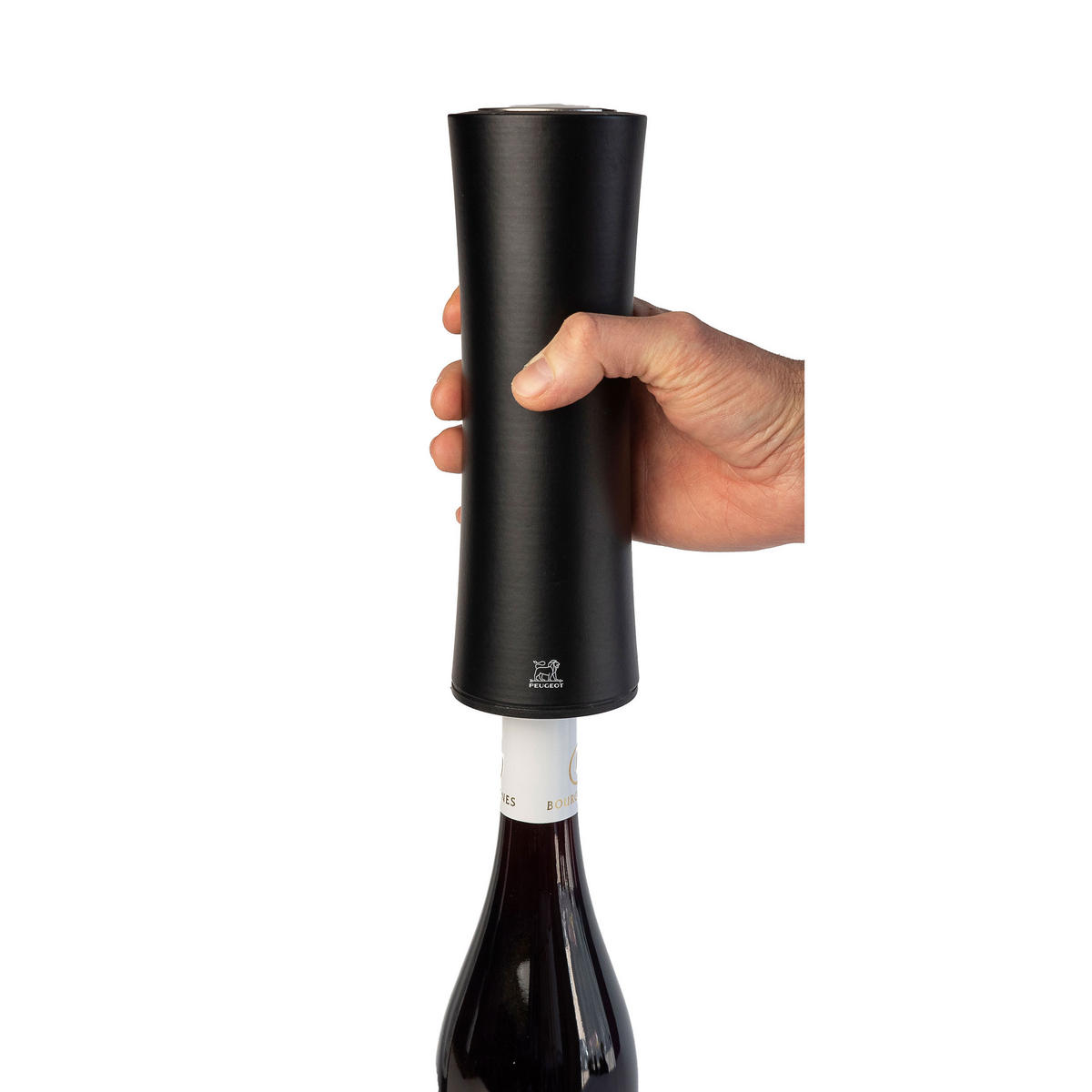 KORKENZIEHER Elektrisch Elis Reverse Buchenholz Schwarz - Schwarz, Holz (6.9cm) - PEUGEOT