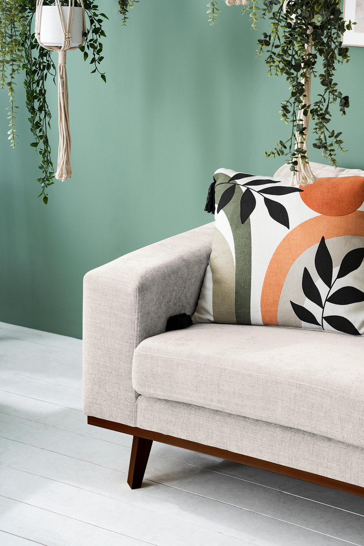 SESSEL - Buchefarben/Grau, Buchenholz/Textil (122/81/88cm) - home24