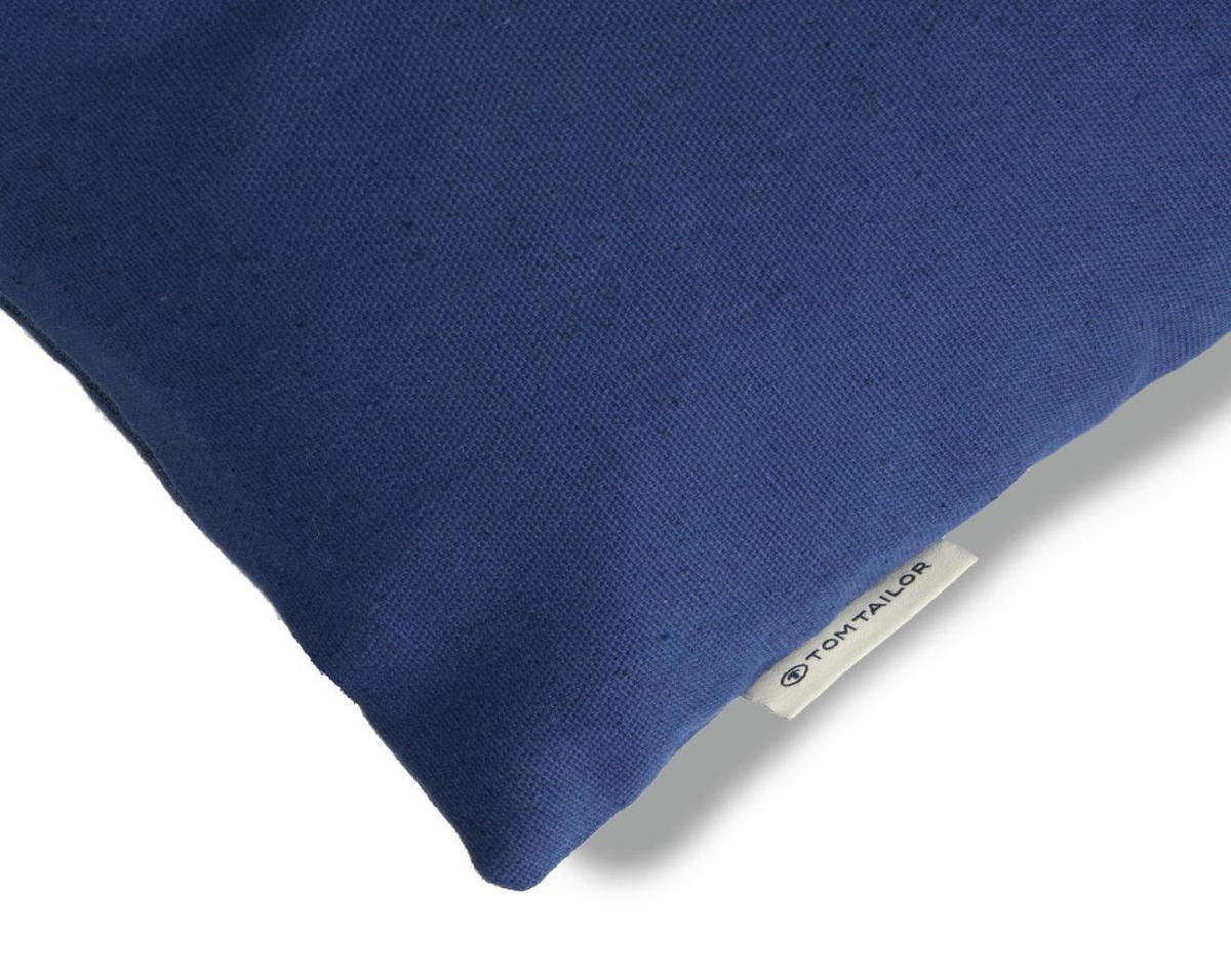 ZIERKISSENHÜLLE Vase blau 45x45cm - Blau, Textil (45/45cm) - Tom Tailor
