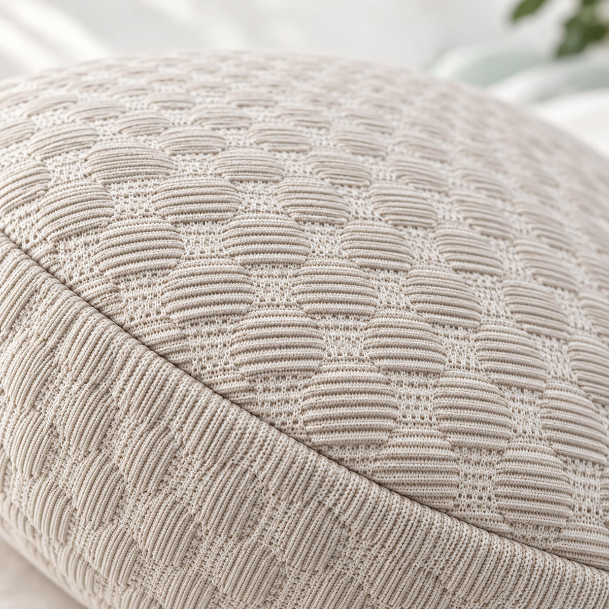 POLŠTÁŘ krémový těhotenský 2dílná-sada - krémová, textil (60/34cm) - Relaxdays
