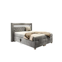 BOXSPRINGBETT Bett Elektrisch Armando - Grau, Holzwerkstoff/Textil (180/200cm) - Fun Möbel