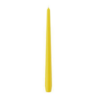SPITZKERZEN Dotter Gelb 300 x Ø 25 mm, 12 Stück - Gelb, Paraffin (2.5/30/30cm) - Wiedemann Kerzen