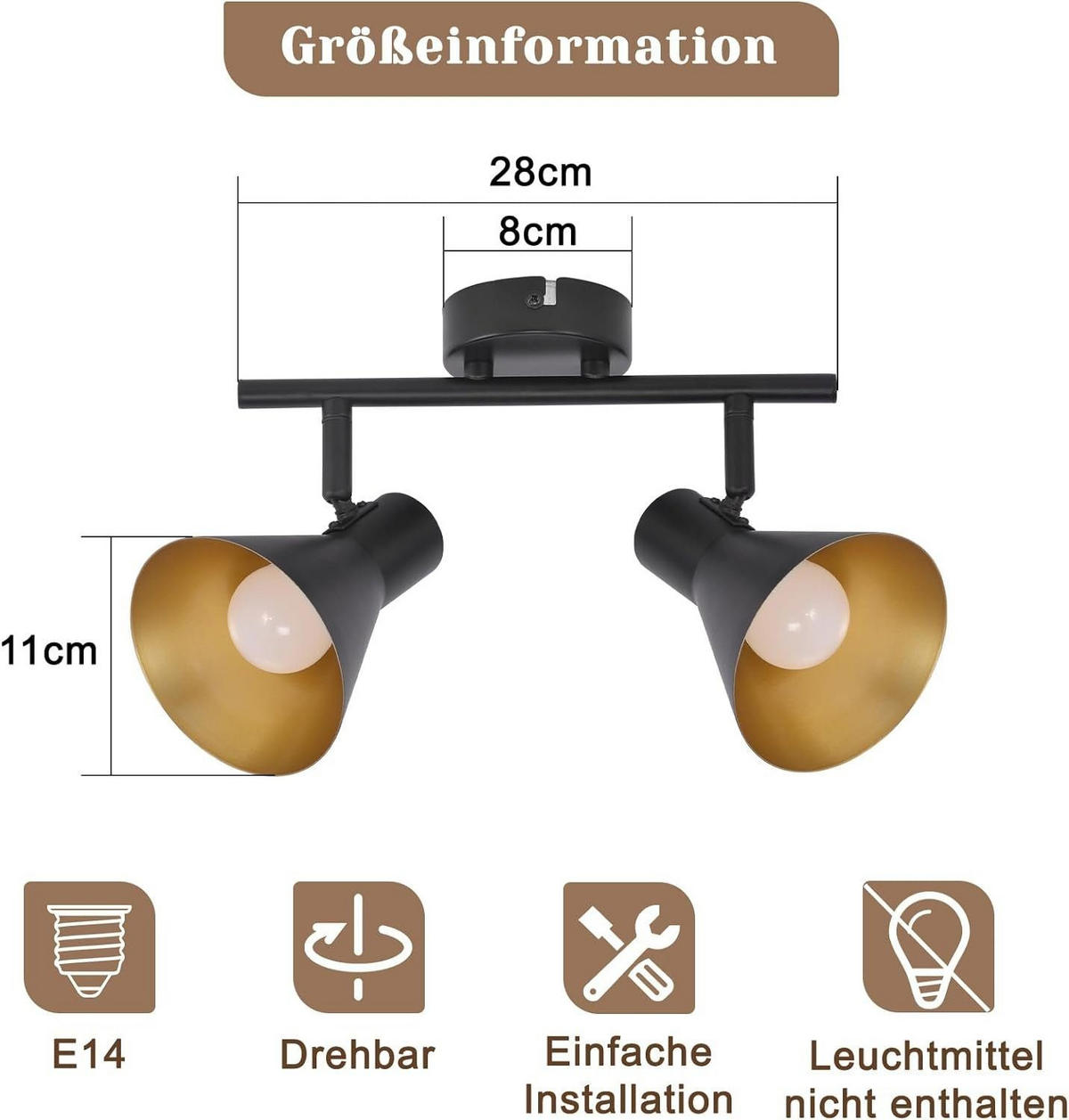 STRAHLER Welle 25/11/21 cm - Schwarz, Metall (25/11/21cm) - Nettlife
