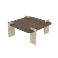 COUCHTISCH mit quadratischer Tischplatte 90/90/35 cm - Eichefarben, Holzwerkstoff (8/90/35cm) - Calicosy