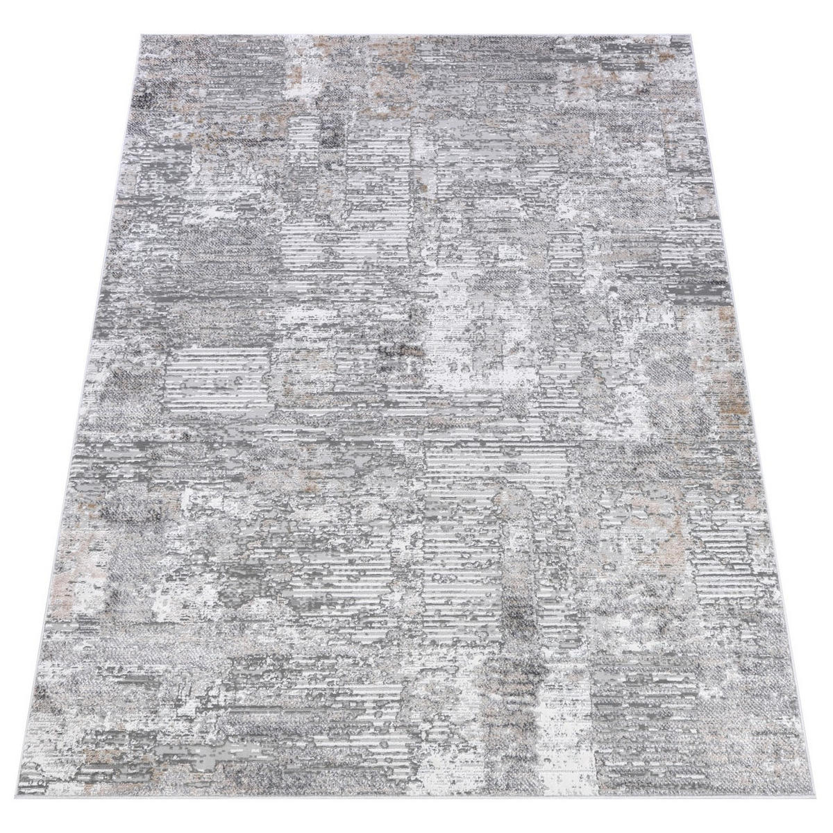 KOBEREC grafitový šedý abstraktní - 230 x 240 cm - šedá, textil (230/240cm) - Mazovia