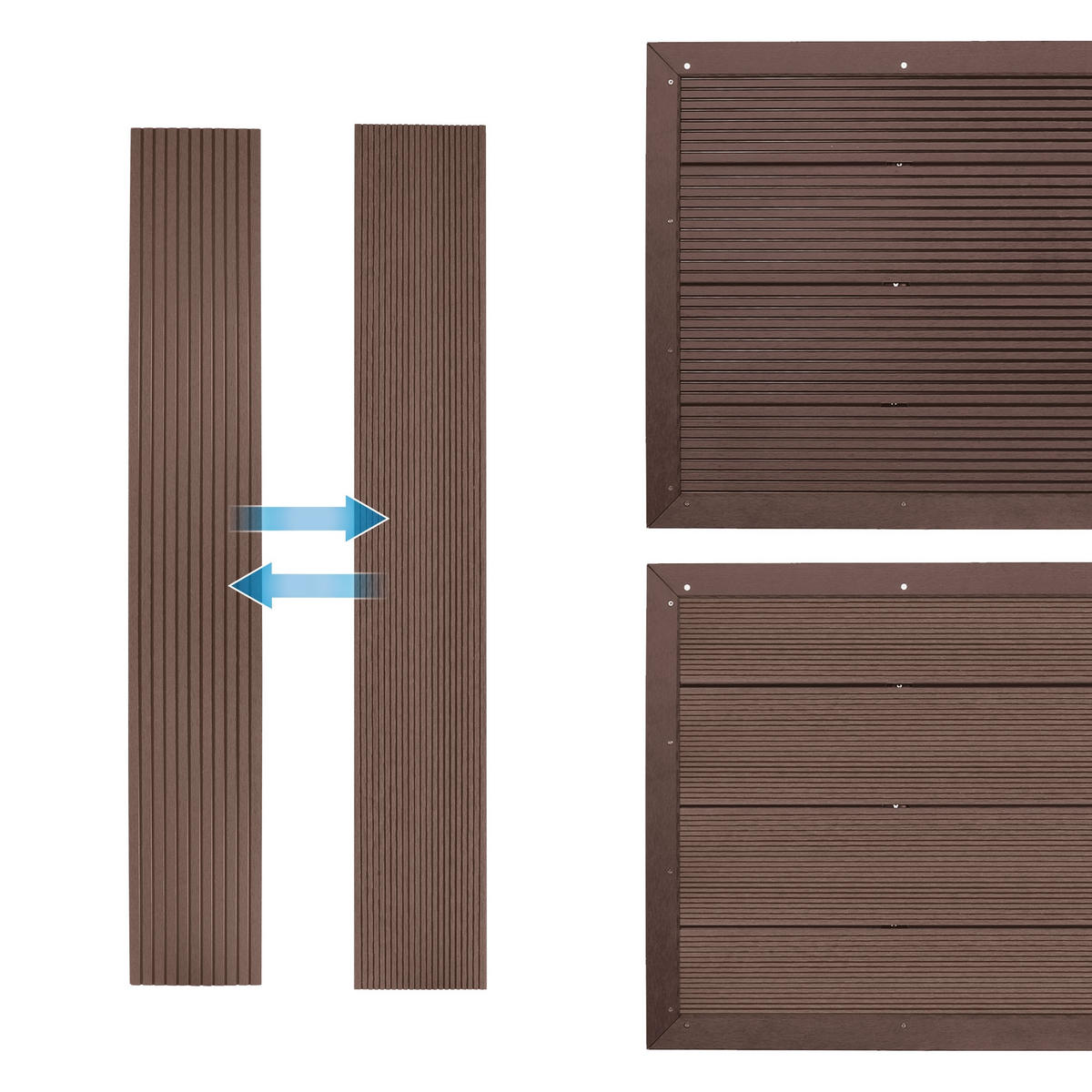 BODENELEMENT FÜR SOLARDUSCHE - Braun, Holzwerkstoff (63/5.5/101cm) - ML-DESIGN