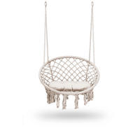 HÄNGESESSEL für den Garten BOHO Schaukel beige - Beige, Metall (80/39/63cm)