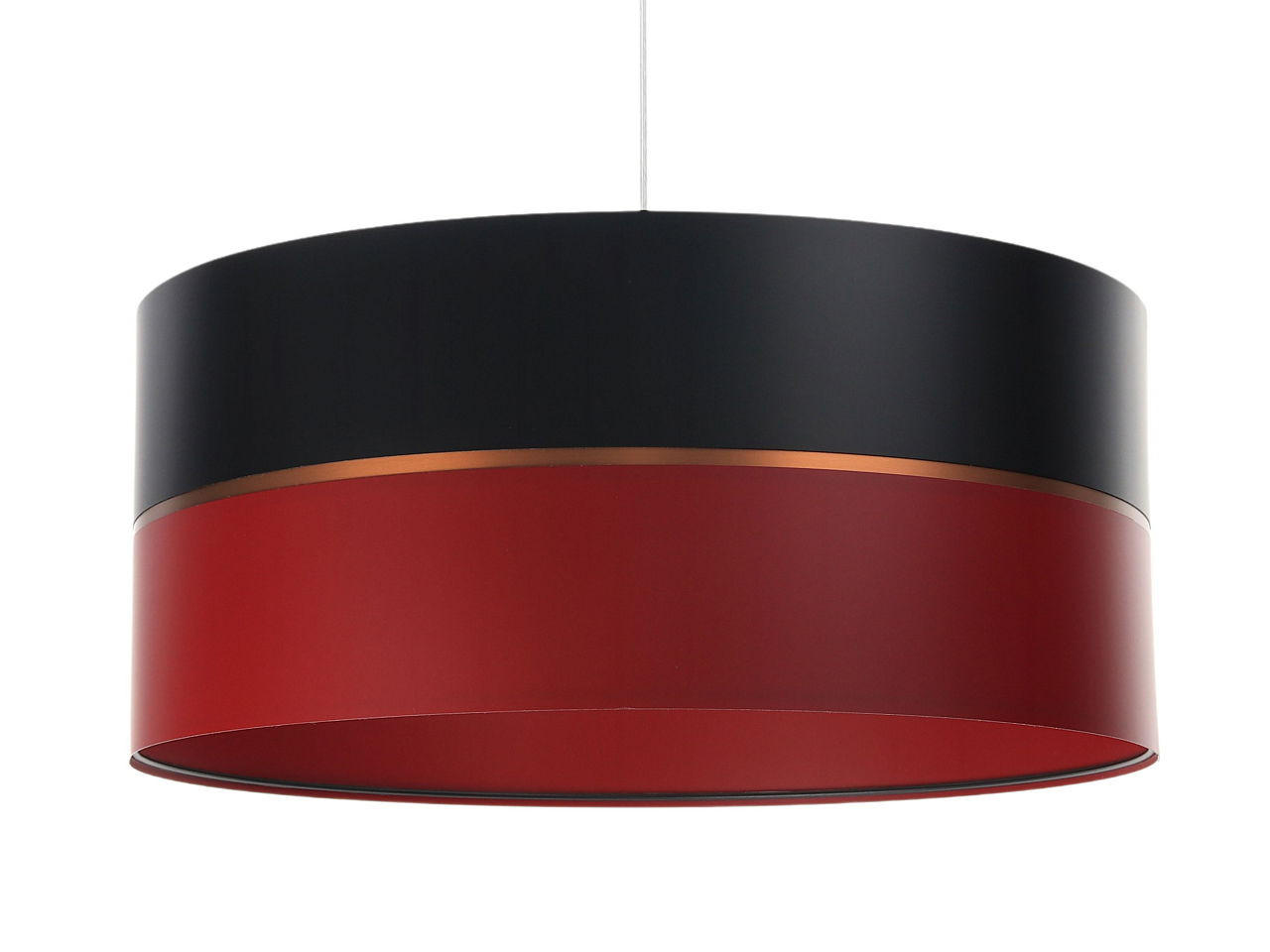 HÄNGELEUCHTE Rot 50/21 cm - Rot/Schwarz, Kunststoff (50/0.8/21cm) - ONZENO