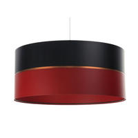 HÄNGELEUCHTE Rot 50/21 cm - Rot/Schwarz, Kunststoff (50/0.8/21cm) - ONZENO