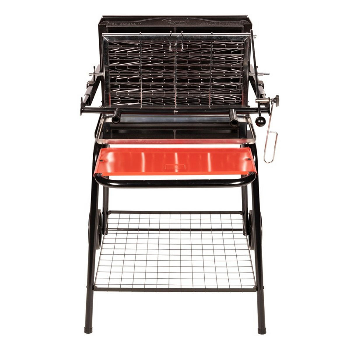 HOLZKOHLEGRILL Raymond Schwarz - Schwarz, Metall (86/100.5/71cm) - Somagic