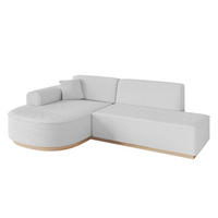 ECKSOFA Ottomane Links ARRIO-L1 - 243x171x83 cm Weiß - Weiß, Holzwerkstoff/Textil (243/171cm) - ALTDECOR