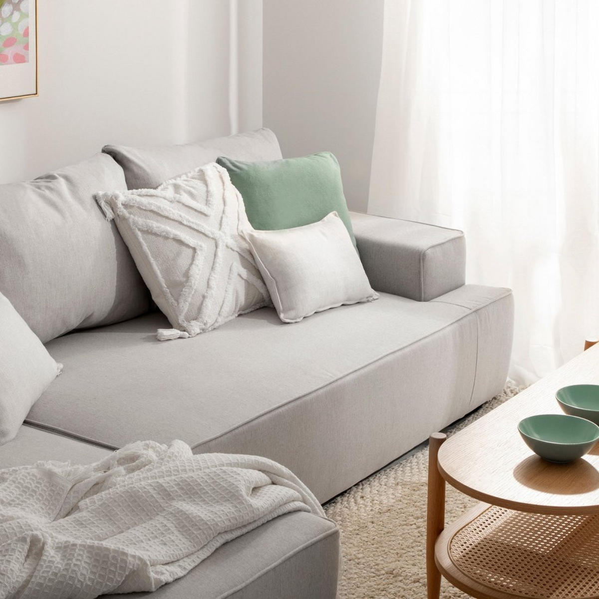 SCHLAFSOFA Alan Grau 250 cm x 80 cm - Grau, Textil (250/80/147cm) - Klast Home