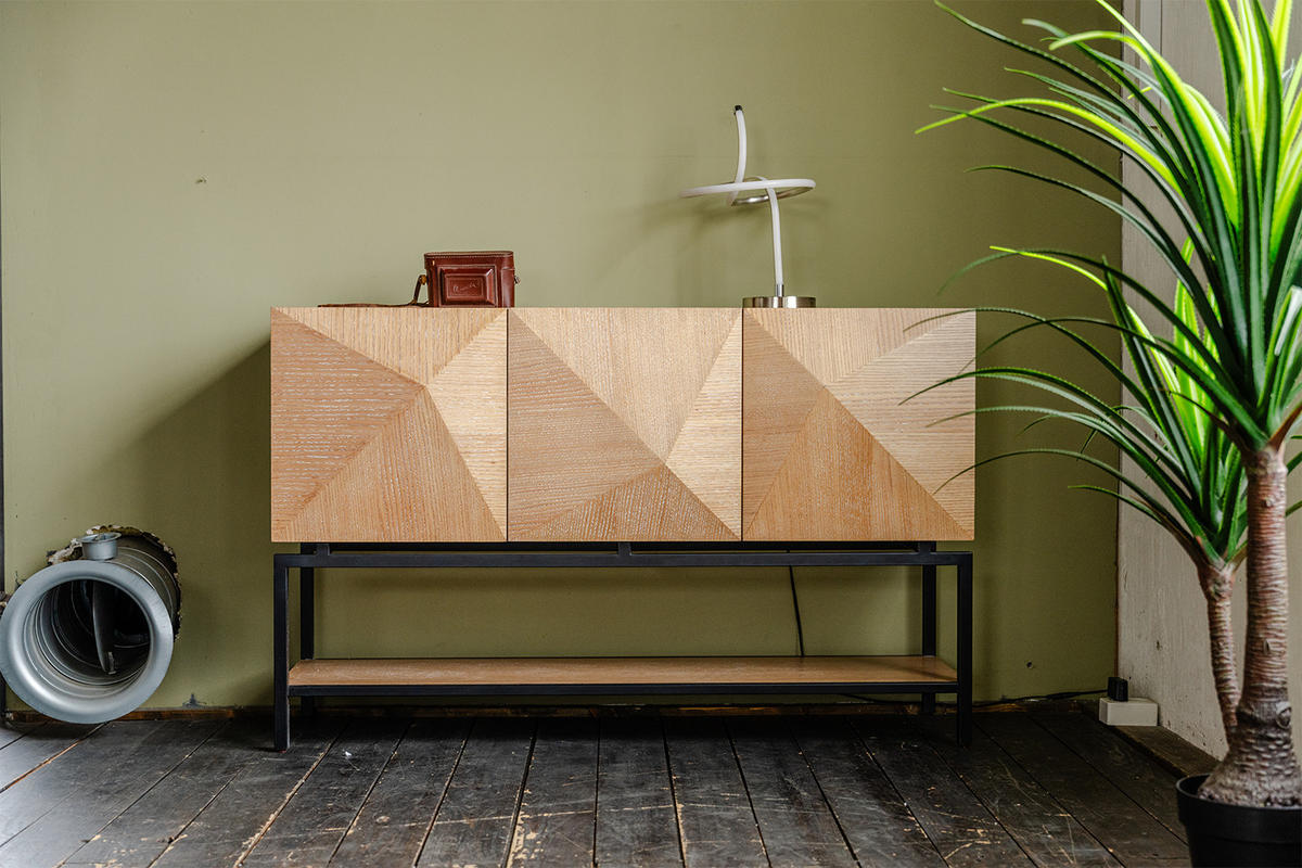 SIDEBOARD ANJO Braun Holz - Schwarz/Braun, Holz/Metall (150/85/40cm) - KAWOLA