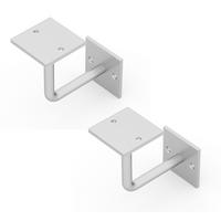 REGALTRÄGER als 2er Set Oli, Stahl in verschiedenen Trendfarben - Grau, Metall (10/5/10cm) - Alberts