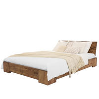 BETT aus Massivholz MARIKA III - Dunkelbraun, Holz (160/200cm) - Seart