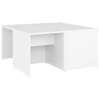 COUCHTISCHE 4 Stk. Weiß 33x33x33 cm Holzwerkstoff - Weiß, Holzwerkstoff (66/66/33cm) - furnicato
