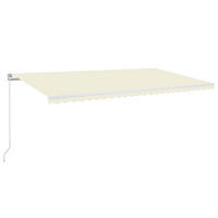 MARKISE Manuell Einziehbar 600x350 cm Creme - Creme, Metall (600/350/350cm) - furnicato