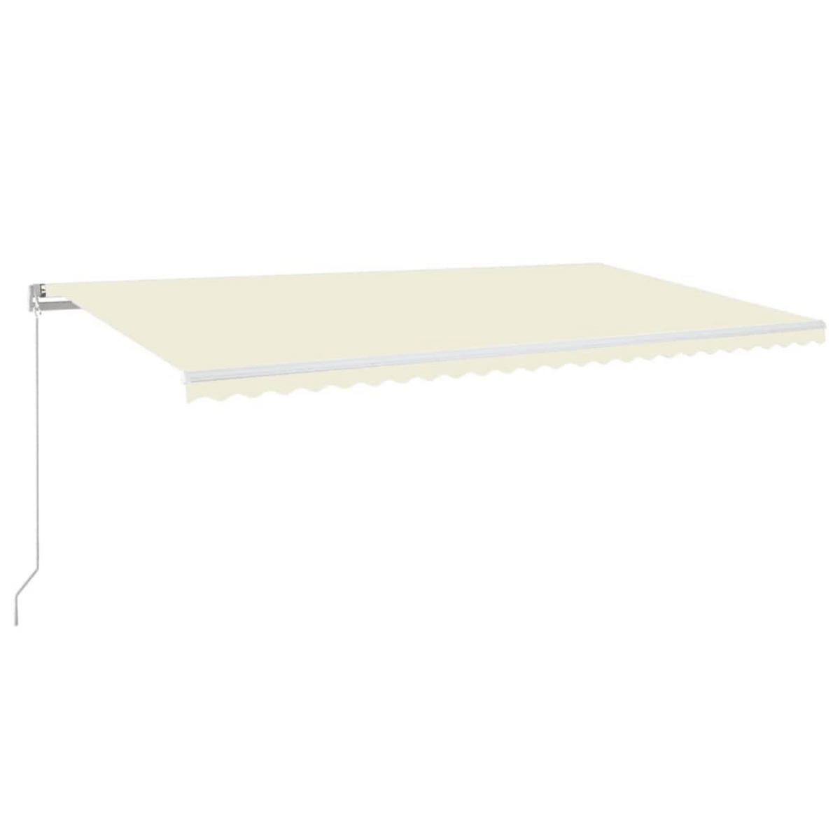MARKISE Manuell Einziehbar 600x350 cm Creme - Creme, Metall (600/350/350cm) - furnicato
