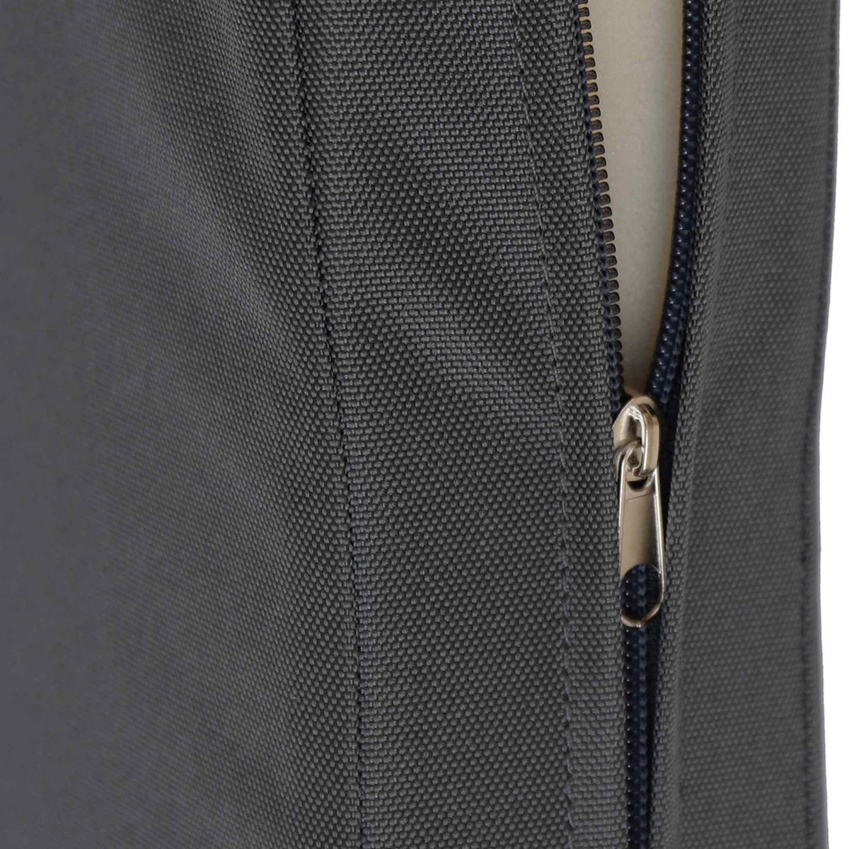 SITZKISSEN eckig 226/48/8 cm Kunststoff Dunkelgrau - Dunkelgrau, Kunststoff/Textil (48/226/8cm) - CLP