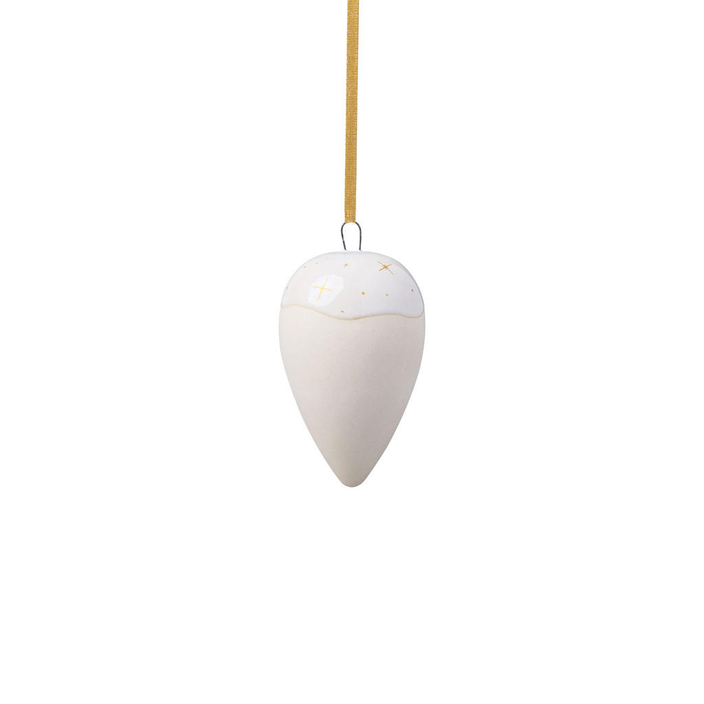 ORNAMENT TROPFEN Winter Glow beige - Beige, Keramik (5/7.7/5cm) - like.Villeroy & Boch