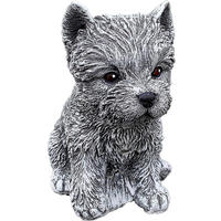 STEINFIGUR Yorkshire frostfest Gartenfigur wetterfest - Grau, Stein (10/15/14cm) - stoneandstyle