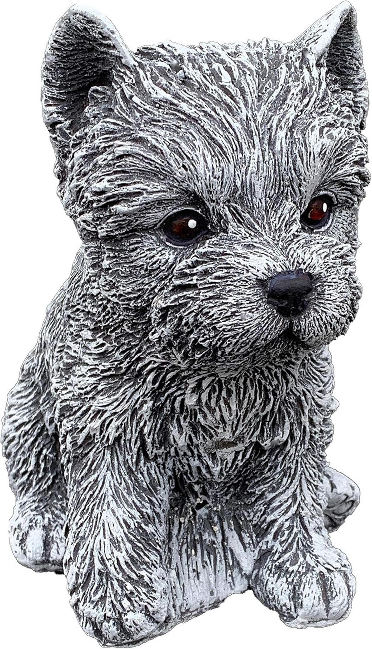 STEINFIGUR Yorkshire frostfest Gartenfigur wetterfest - Grau, Stein (10/15/14cm) - stoneandstyle