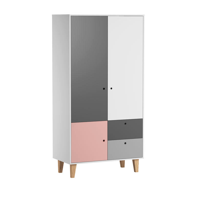 ORMAR roza - pink, drvni materijal (103.5/201.5/55cm) - Petits-meubles